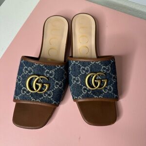 Gucci denim sandals